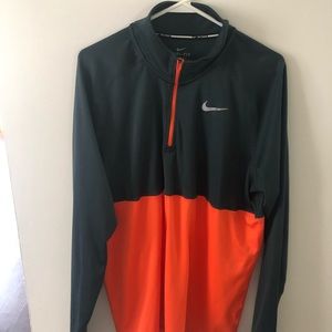 Nike, dri-fit quarter zip